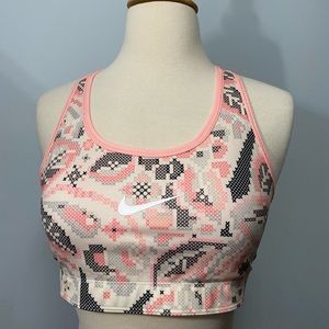 Nike Girls Pink Reversible Sports Bra